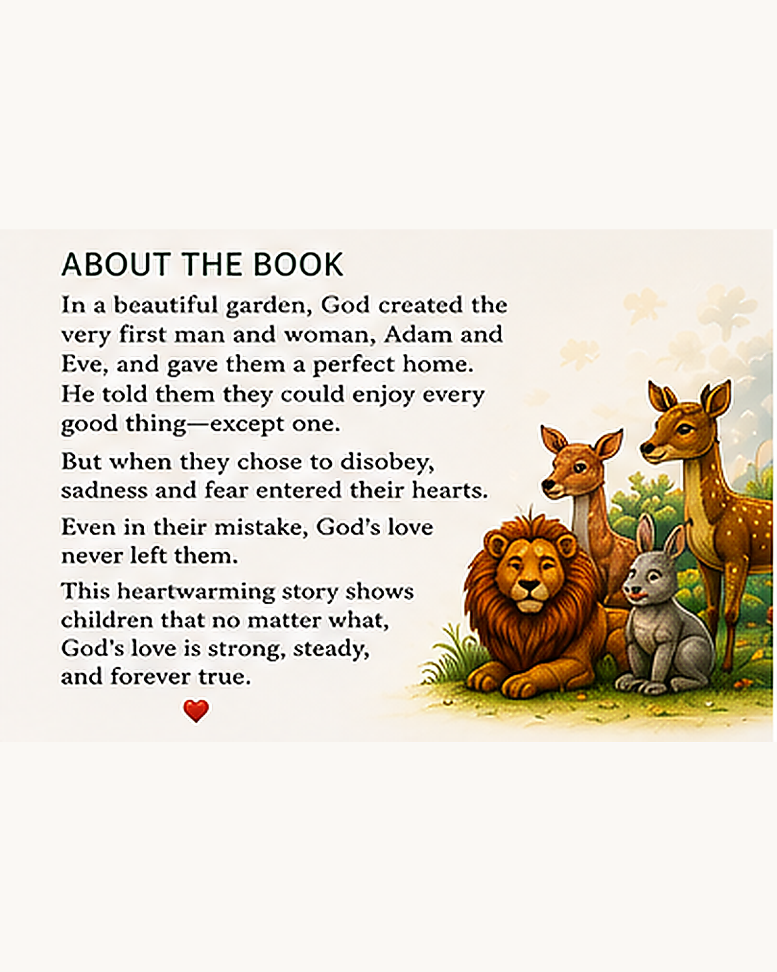 God's Loving Way: A Bible Story About Adam & Eve