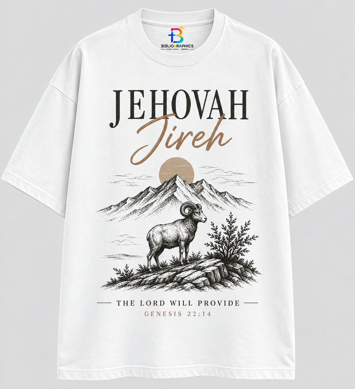 Jehovah Jireh (Genesis 22:14) – Oversized Unisex Graphic T-Shirt