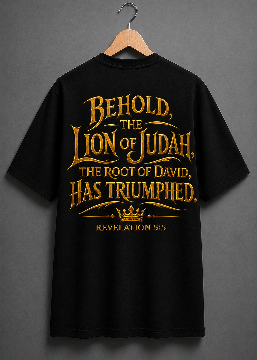 Oversized T-Shirt - Lion Of Judah (Revelation 5:5)