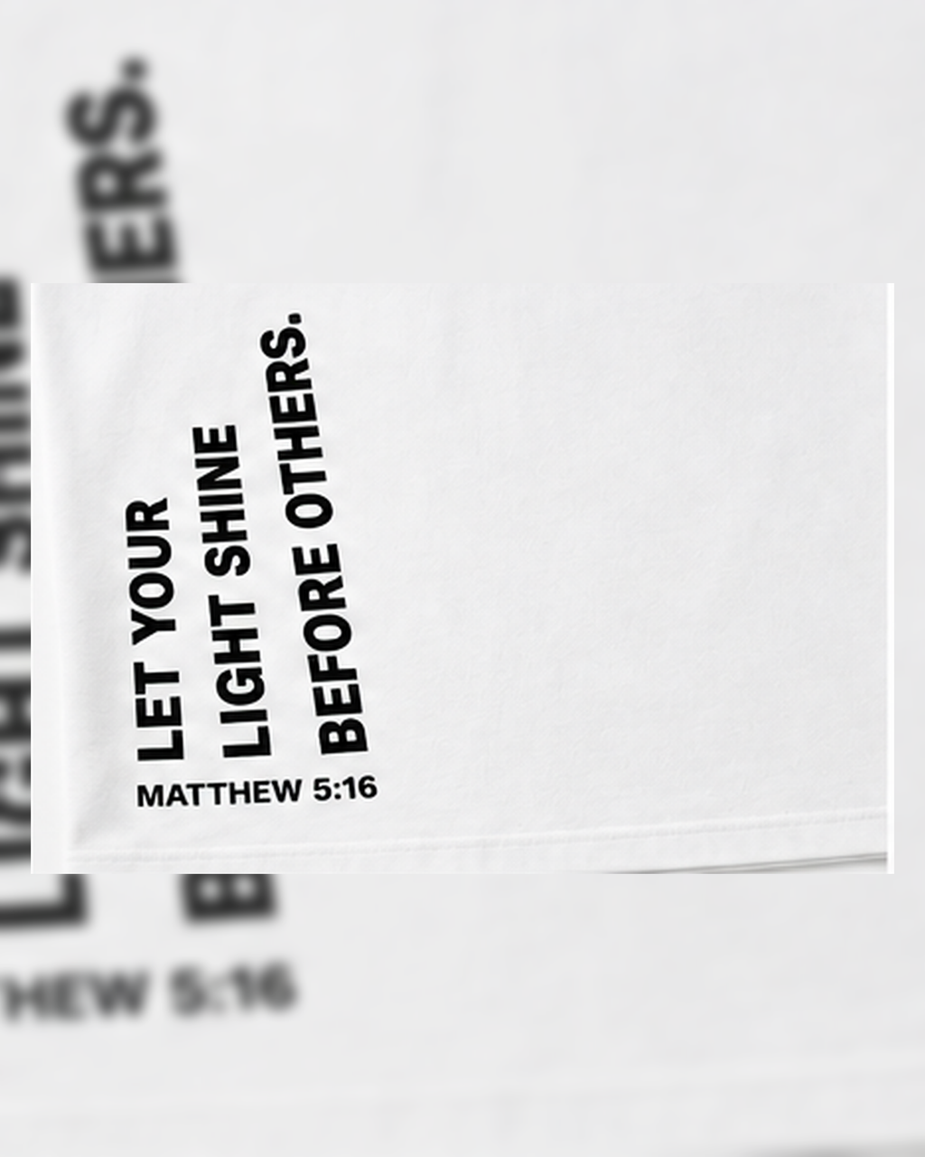 Oversized T-Shirt - Let Your Light Shine Before Others (Matthew 5:16)