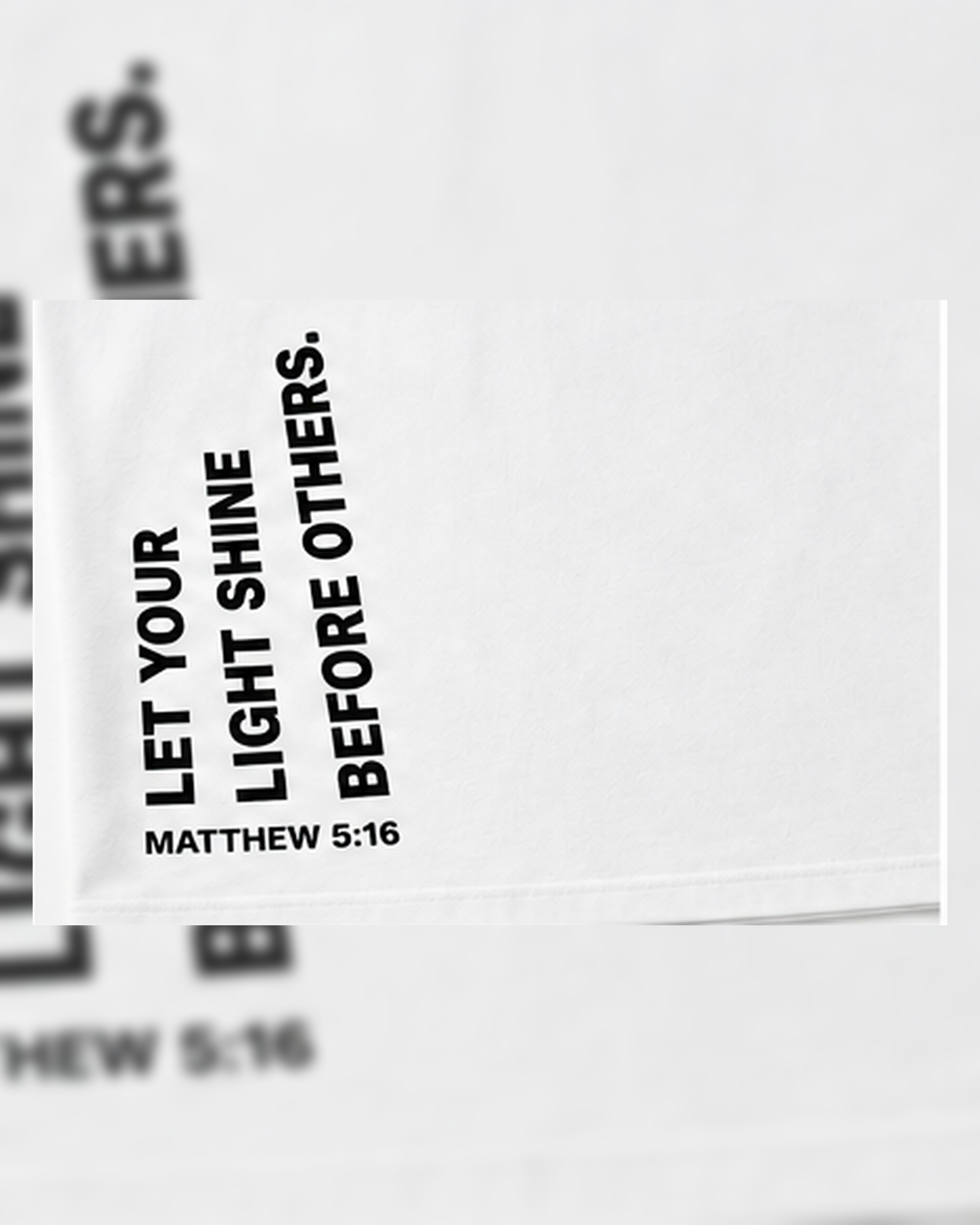 Oversized T-Shirt - Let Your Light Shine Before Others (Matthew 5:16)
