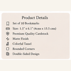 Christian Bible Verse Bookmarks – Set of 10
