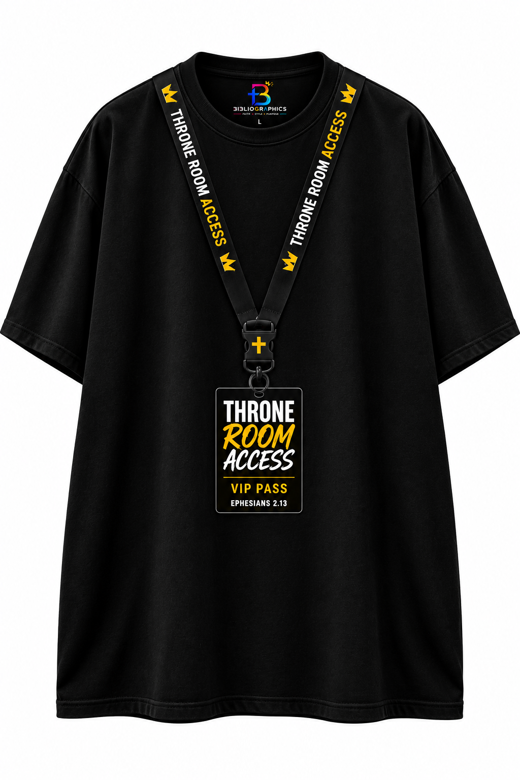 Throne Room Access: VIP Pass – Oversized Unisex Graphic T-Shirt