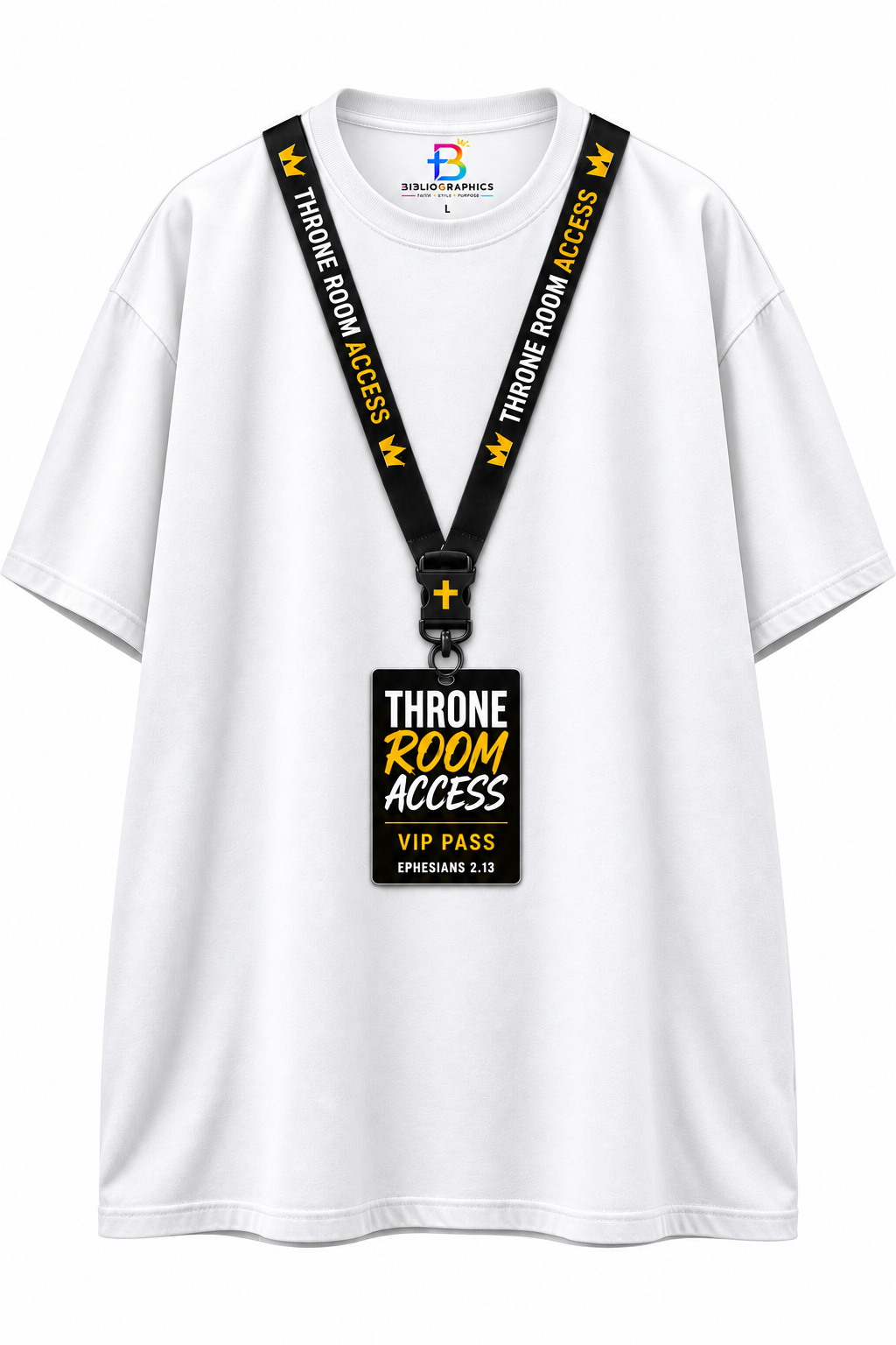 Throne Room Access: VIP Pass – Oversized Unisex Graphic T-Shirt